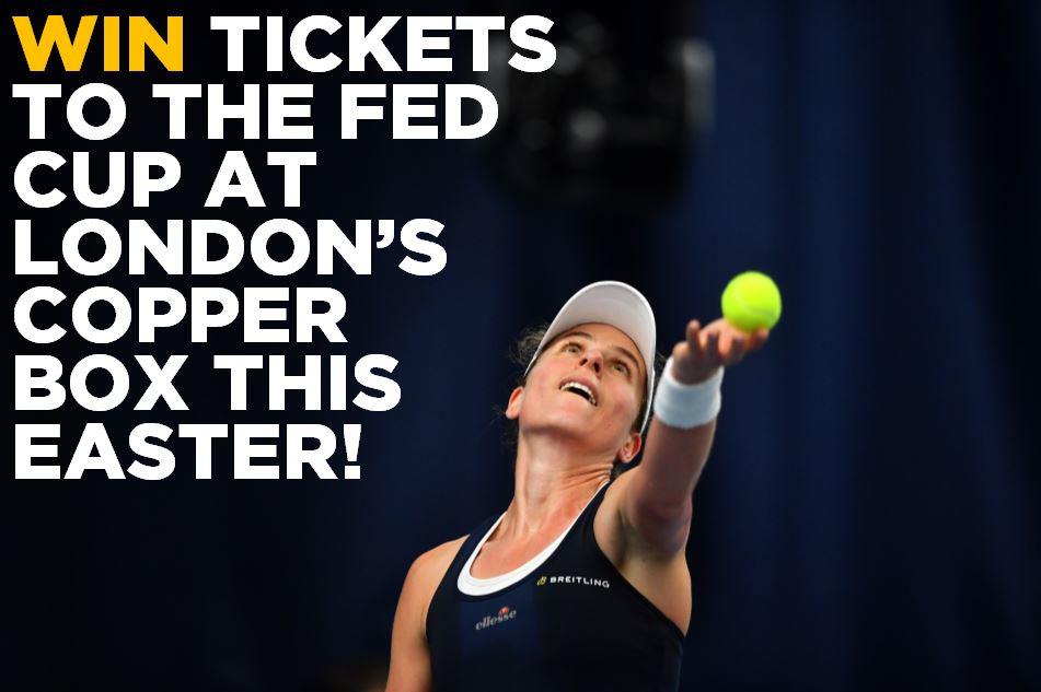 Win tickets to Fed Cup tie at London's iconic Copper Box Arena this