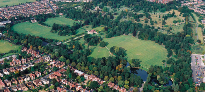 Bedford Park, aerial view