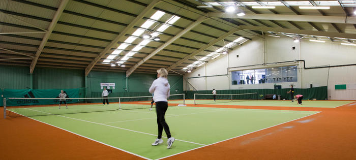 Great indoor facilities at the Abbeydale Tennis Club