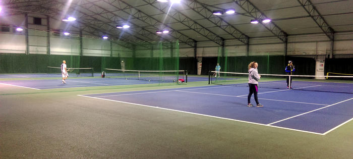 Indoor tennis on the Churchill courts
