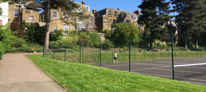The courts at Waterlow Park