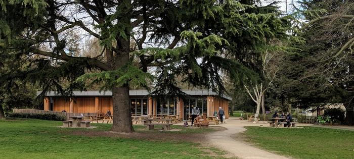 The cafe at Gunnersbury Park