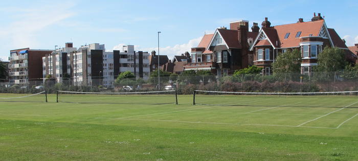 Grass courts on St Helens Parade